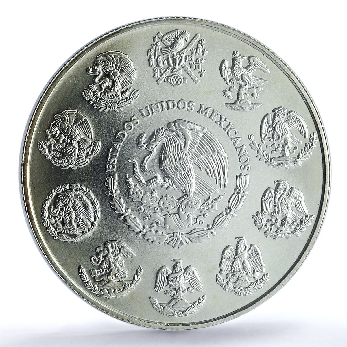 Mexico 1 onza Libertad Angel of Independence KM-639 MS 67 PCGS silver coin 2002