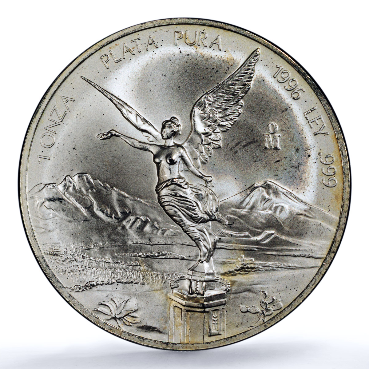 Mexico 1 onza Libertad Angel of Independence KM-613 MS 66 PCGS silver coin 1996
