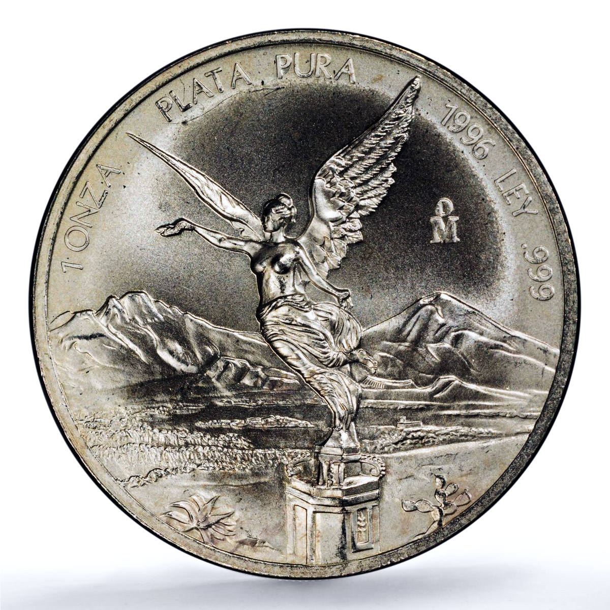 Mexico 1 onza Libertad Angel of Independence KM-613 MS 67 PCGS silver coin 1996