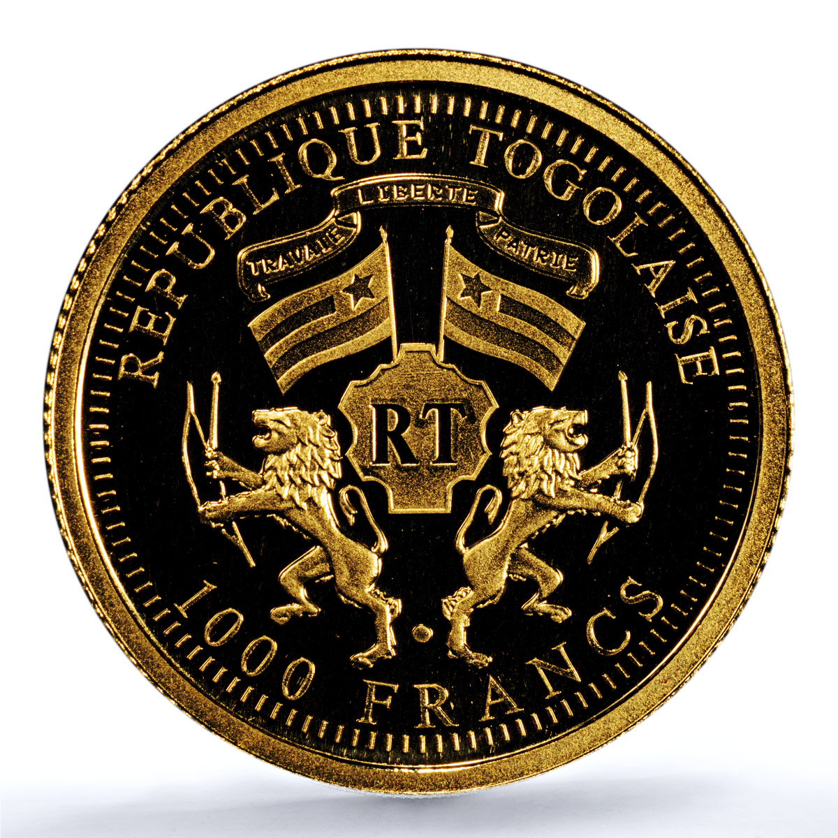 Togo 1000 francs Nike KM-27 Sports Antiques Mythology PR 70 PCGS gold coin 2004 Togo 1000 francs Nike KM-27 Sports Antiques Mythology PR 70 PCGS gold coin 2004