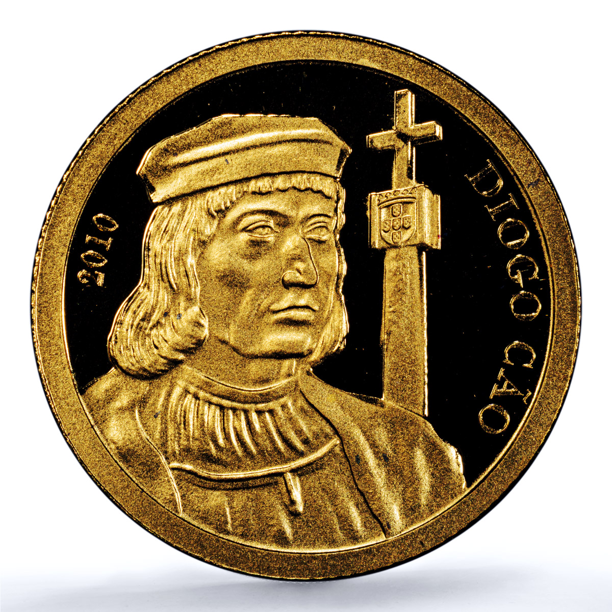 Congo 1500 francs Diogo Cao Portugal Explorer History PR 70 PCGS gold coin 2010 Congo 1500 francs Diogo Cao Portugal Explorer History PR 70 PCGS gold coin 2010
