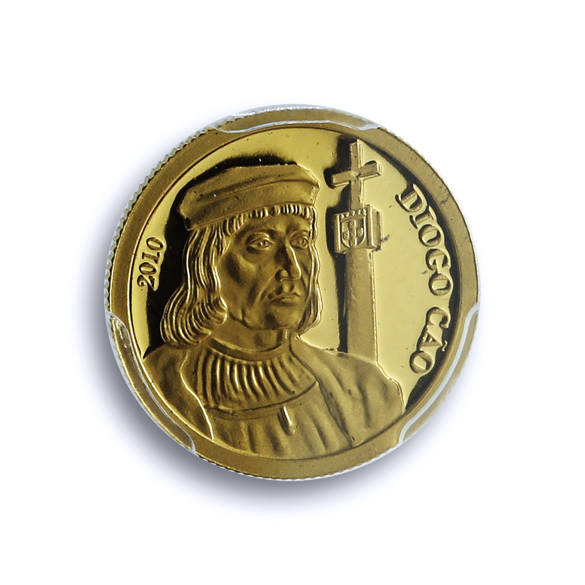 Congo 1500 francs Diogo Cao Portugal Explorer History PR 70 PCGS gold coin 2010 Congo 1500 francs Diogo Cao Portugal Explorer History PR 70 PCGS gold coin 2010