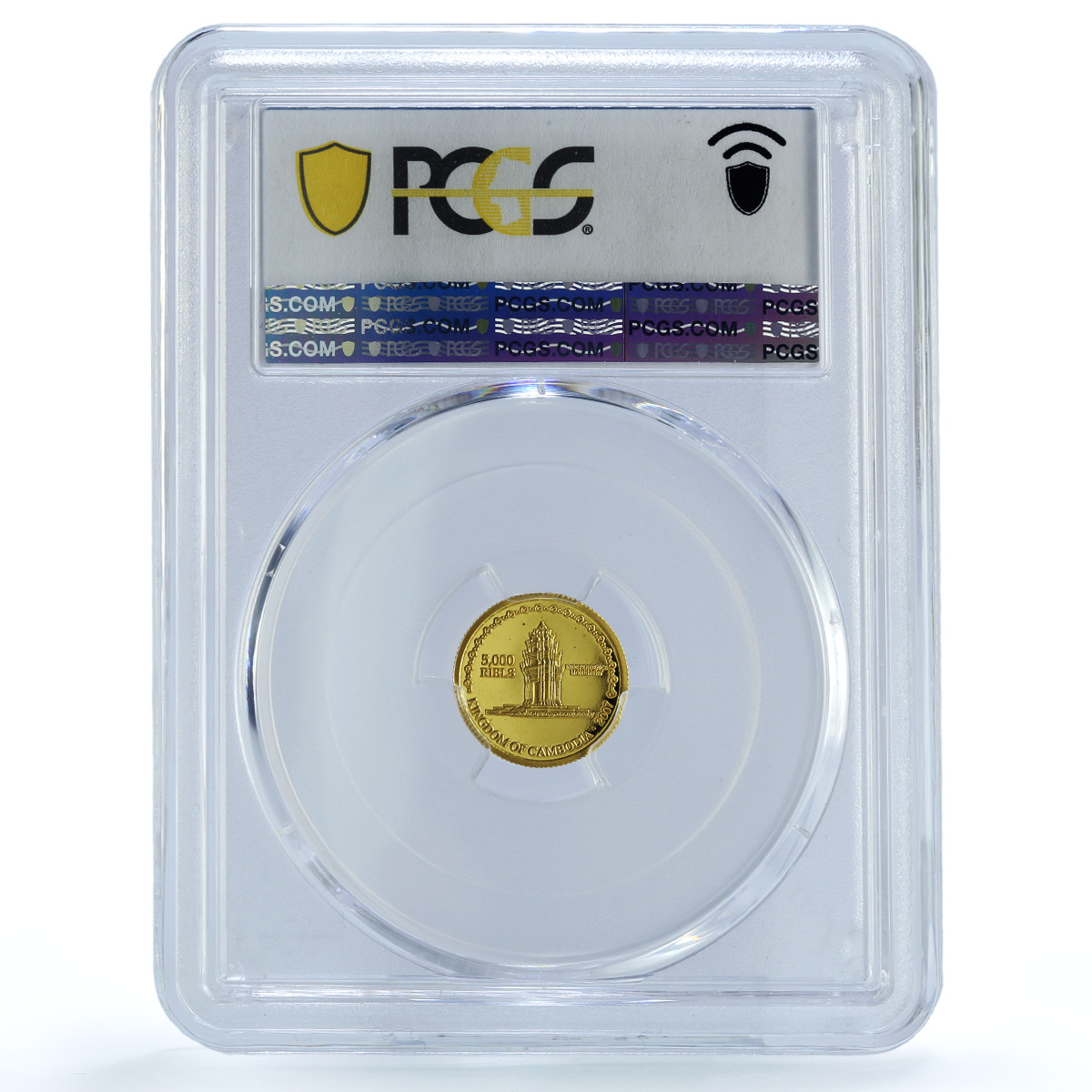 Cambodia 5000 riels Confucius China Fantasy History PR 69 PCGS gold coin 2007
