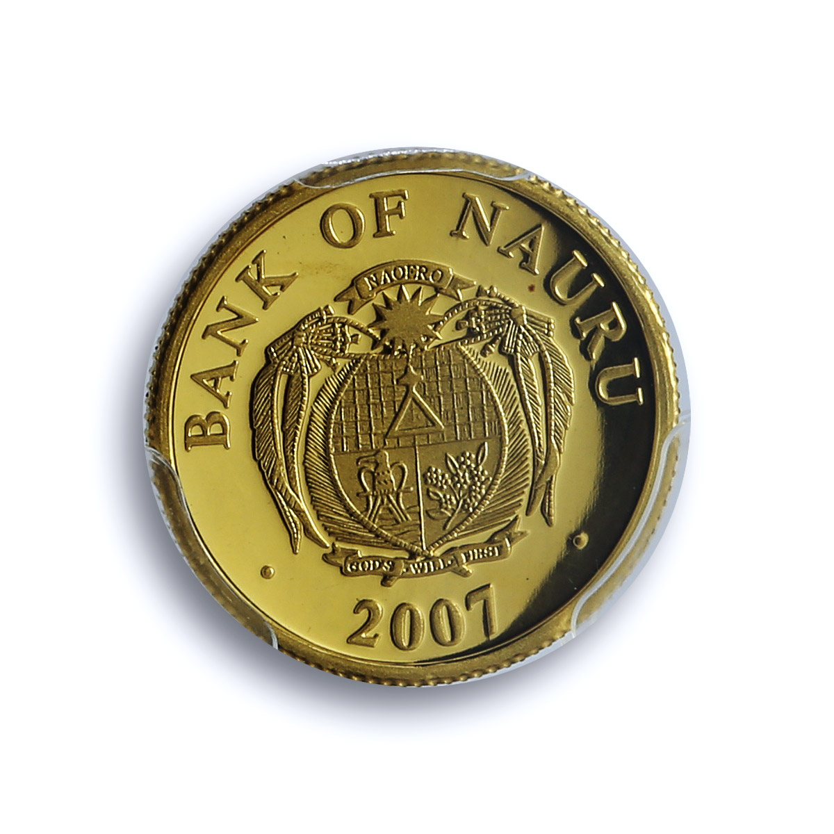 Nauru 10 dollars Micronesian Population KM-76 Woman PR 69 PCGS gold coin 2007 Nauru 10 dollars Micronesian Population KM-76 Woman PR 69 PCGS gold coin 2007