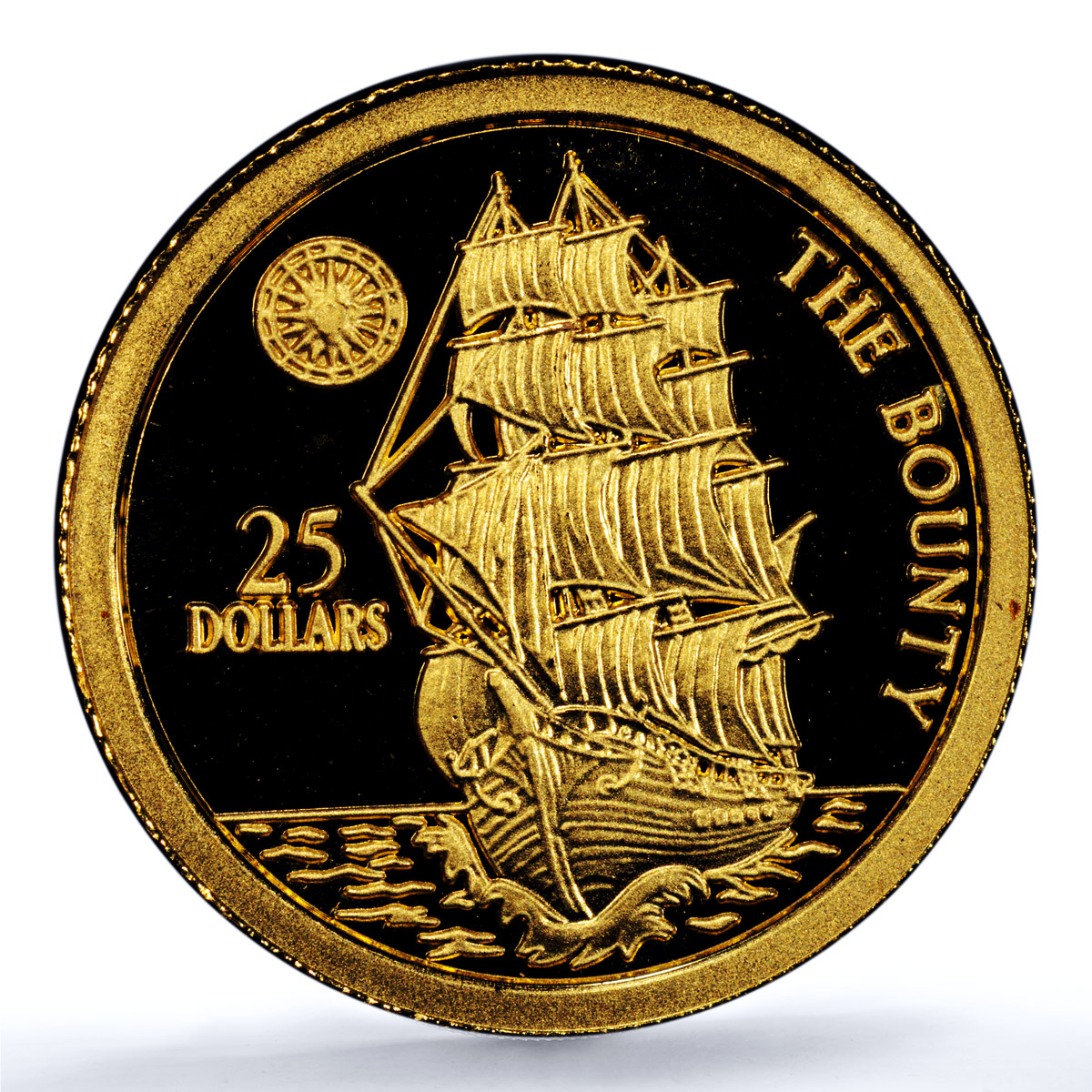 Niue 25 dollars HMS Bounty KM-178 Ship Clipper PR 69 PCGS gold coin 1996