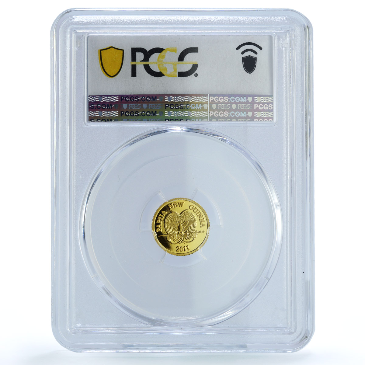 Papua New Guinea 5 kina Paradise Bird KM-58 Fauna PR 70 PCGS gold coin 2011