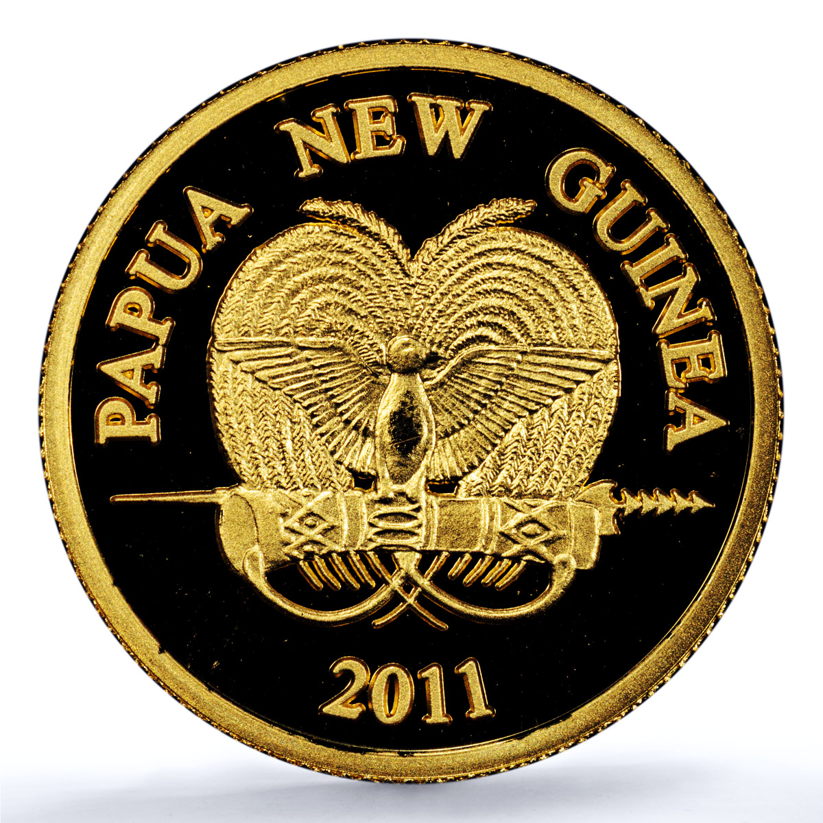 Papua New Guinea 5 kina Paradise Bird KM-58 Fauna PR 70 PCGS gold coin 2011