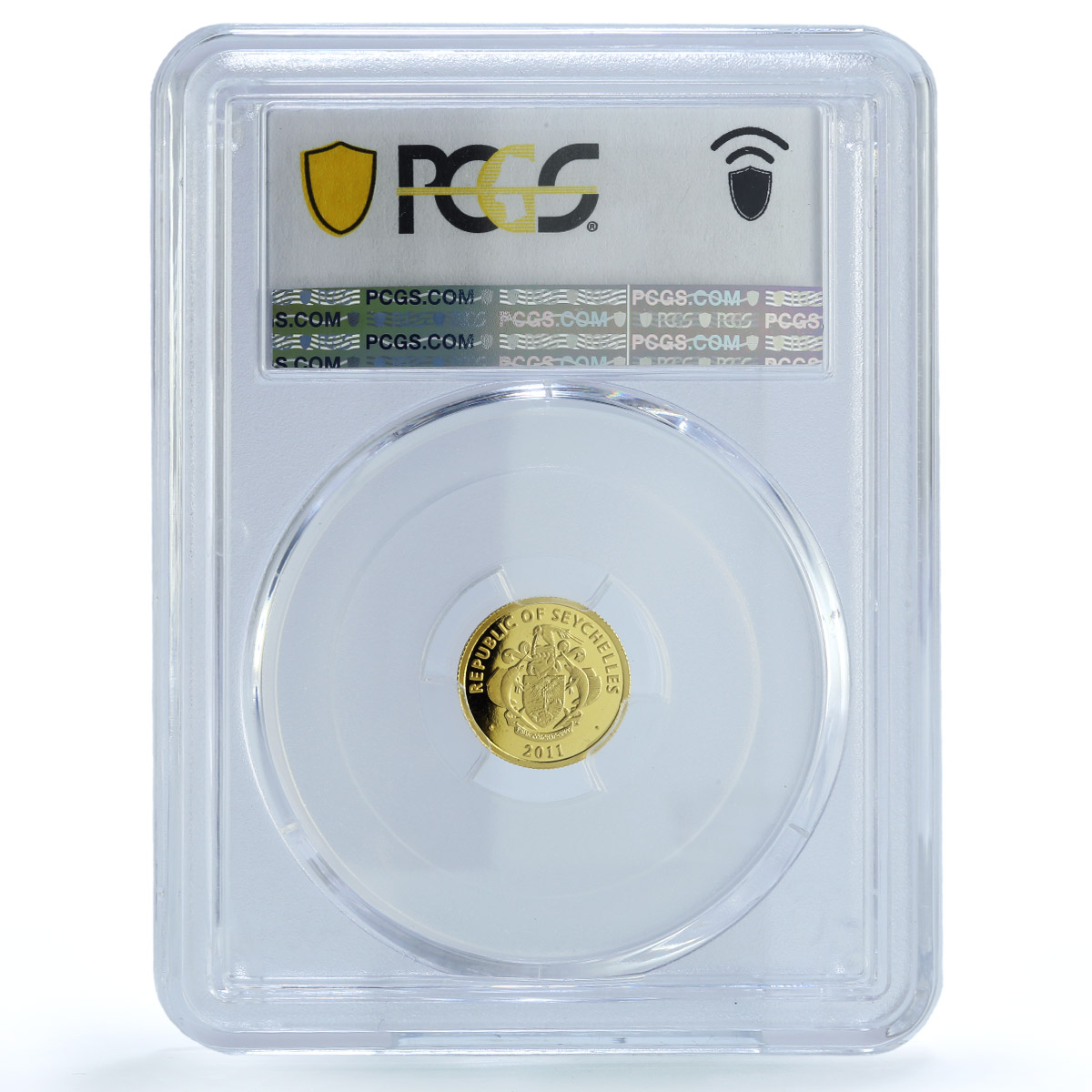 Seychelles 25 rupees Independence KM-133 Turtle PR 70 PCGS gold coin 2011