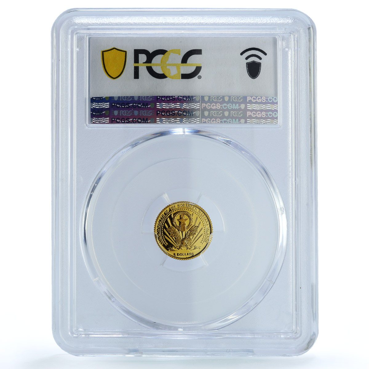 Northern Mariana 5 dollars Magellan X#2 Ship Clipper PR 67 gold coin 2004