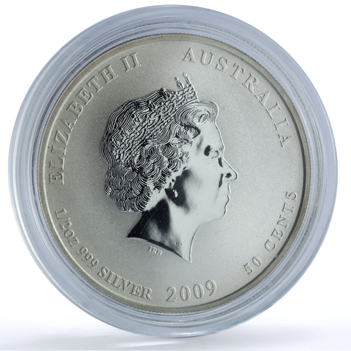 Australia 50 cents Year of the Ox KM-1750 Lunar Series 2 Bull silver coin 2009