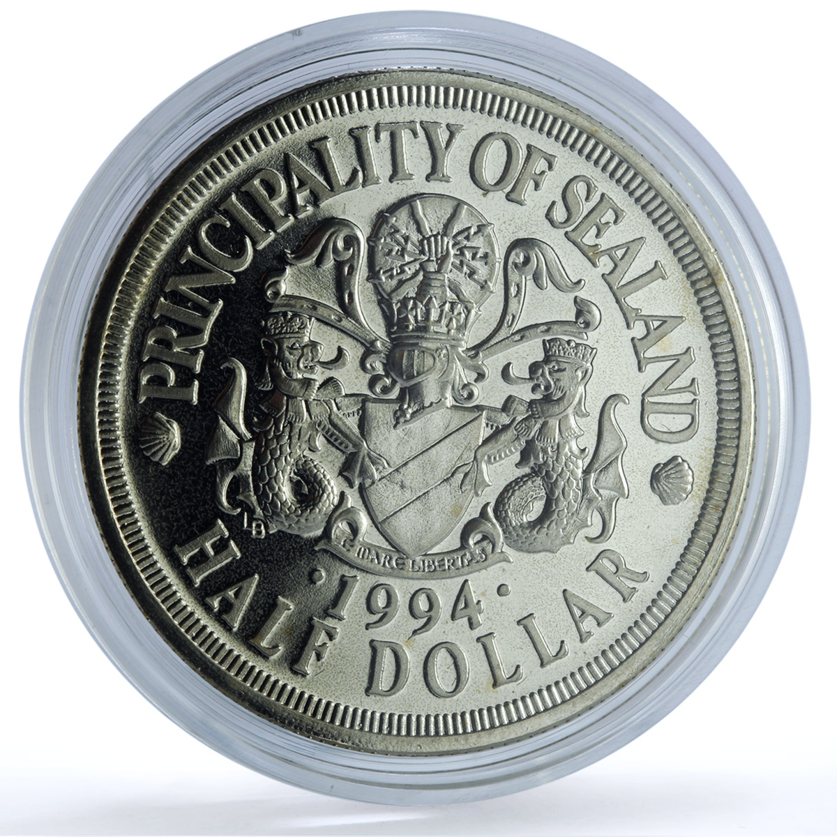 Sealand 50 cents Orca Sea Treasures X#8.1 Fantasy Fauna Whale CuNi coin 1994