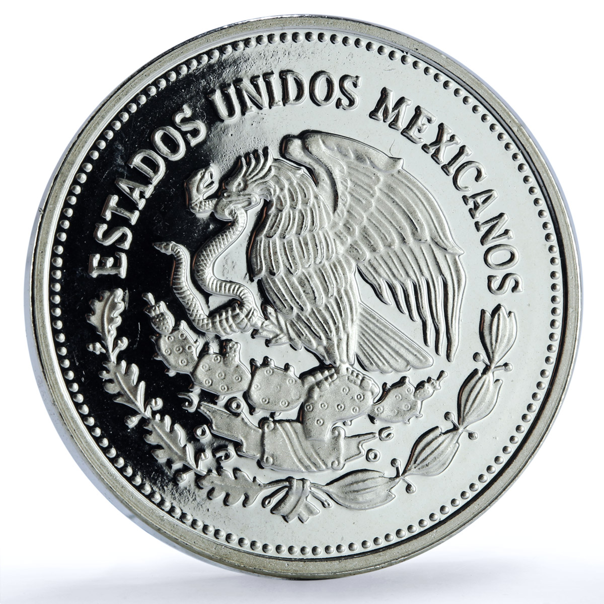 Mexico 500 pesos Revolution 1910 KM-511 History Building proof silver coin 1985