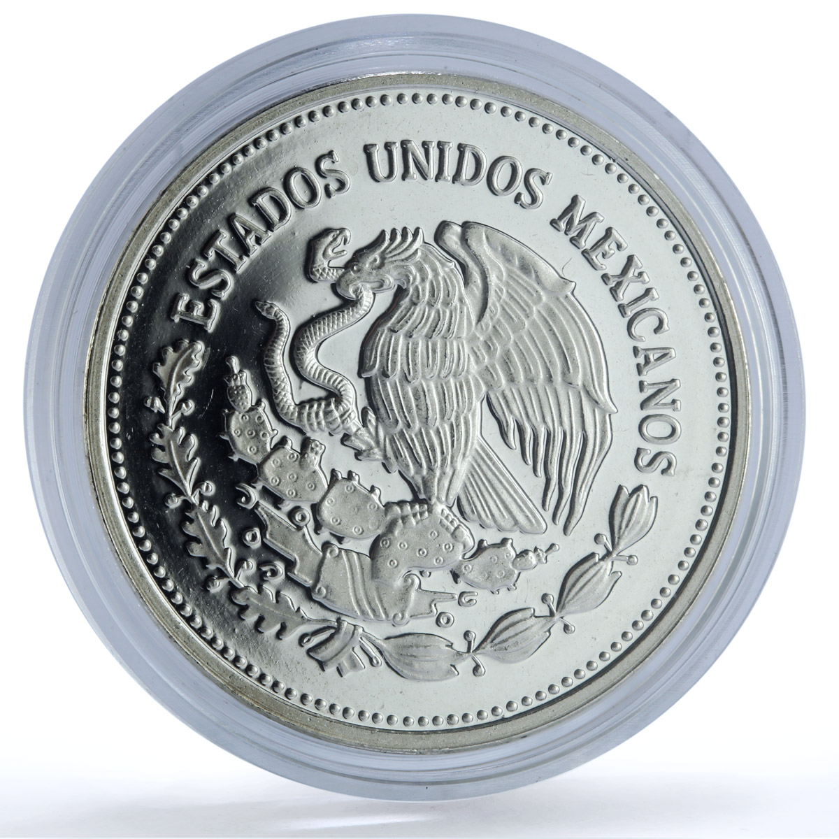 Mexico 500 pesos Revolution 1910 KM-511 History Building proof silver coin 1985