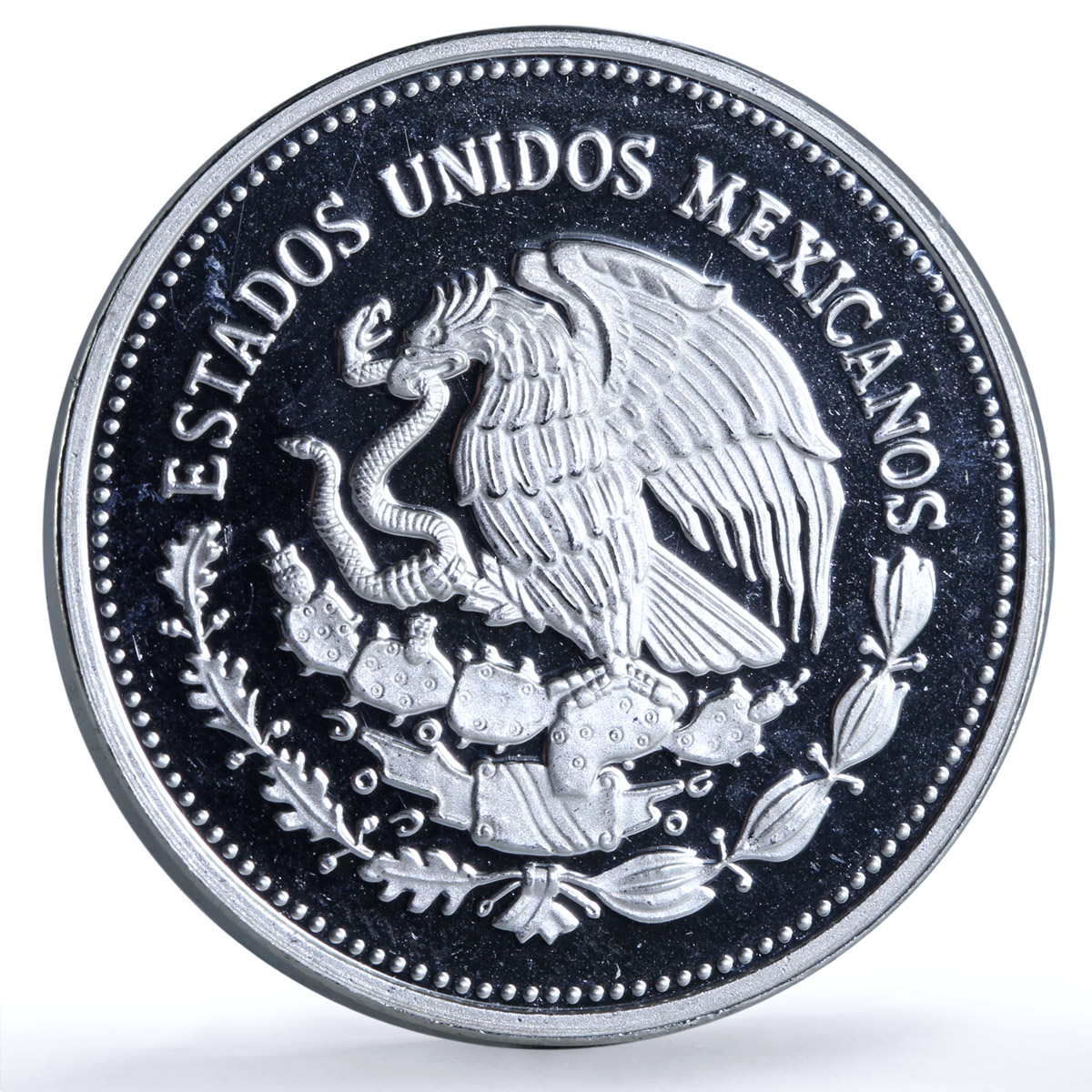 Mexico 500 pesos Revolution 1910 KM-511 History Building proof silver coin 1985