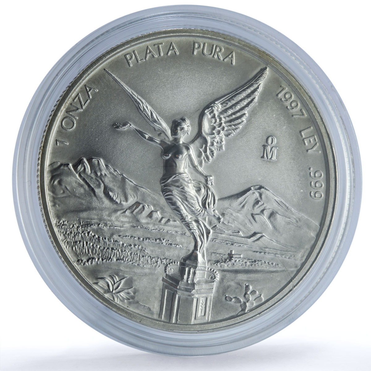 Mexico 1 onza Libertad Angel of Independence KM-613 Bullion silver coin 1997 Mexico 1 onza Libertad Angel of Independence KM-613 Bullion silver coin 1997