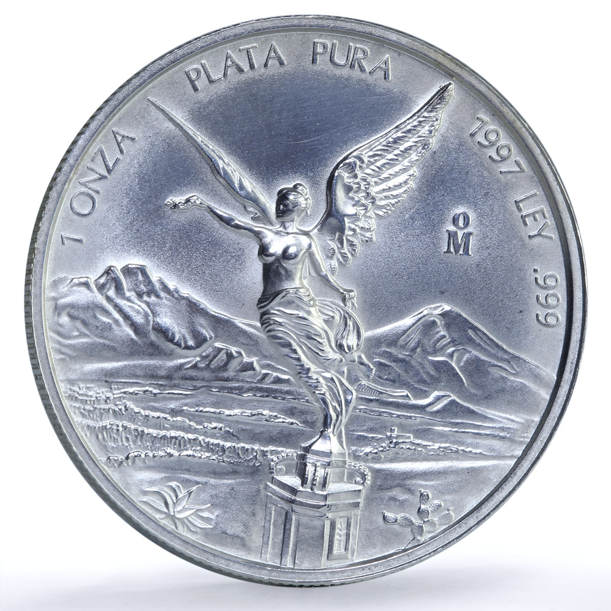 Mexico 1 onza Libertad Angel of Independence KM-613 Bullion silver coin 1997 Mexico 1 onza Libertad Angel of Independence KM-613 Bullion silver coin 1997