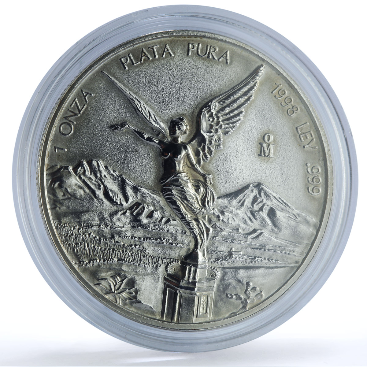 Mexico 1 onza Libertad Angel of Independence KM-613 Bullion silver coin 1998