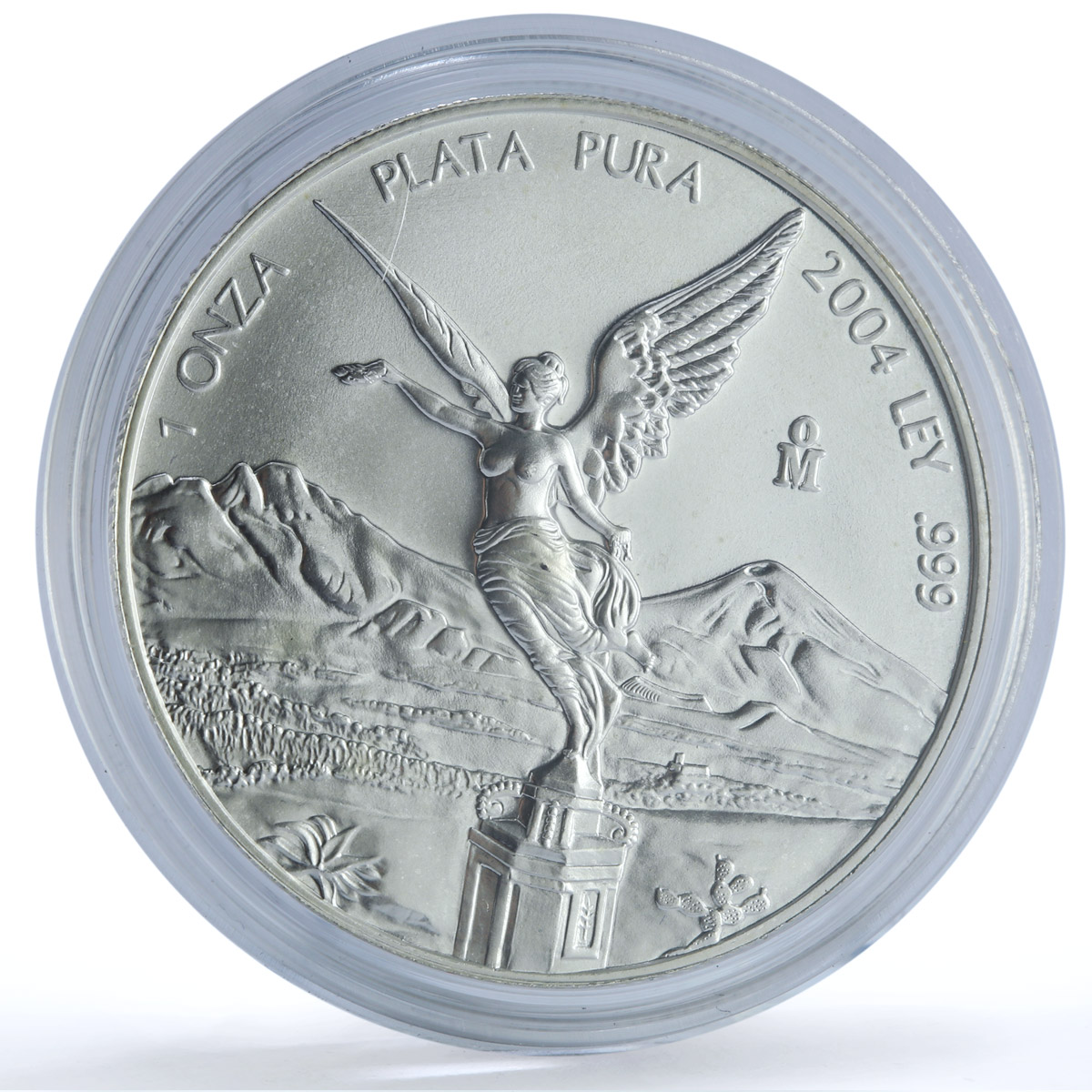 Mexico 1 onza Libertad Angel of Independence KM-639 Bullion silver coin 2004 Mexico 1 onza Libertad Angel of Independence KM-639 Bullion silver coin 2004