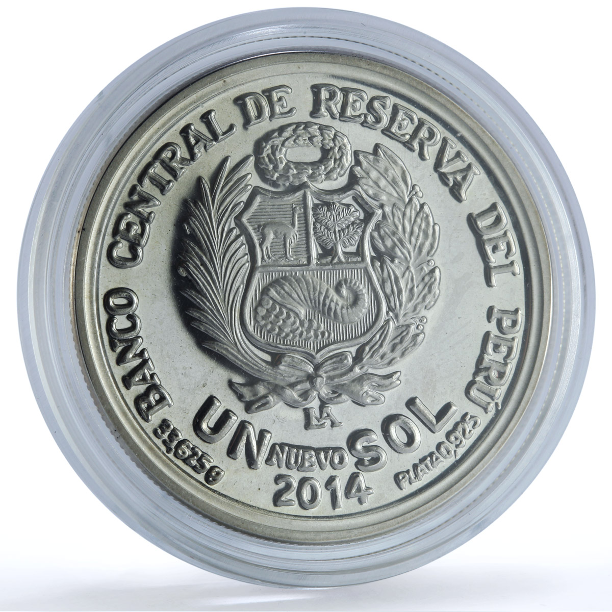 Peru 1 sol ESAN University KM-383 Anniversary Education proof silver coin 2014