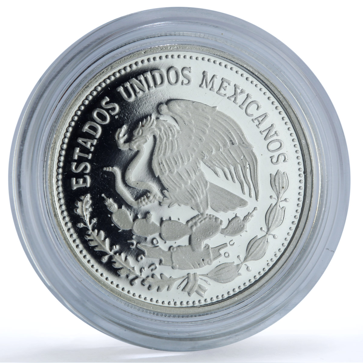 Mexico 25 pesos Football World Cup 1986 KM-503 Sports proof silver coin 1985