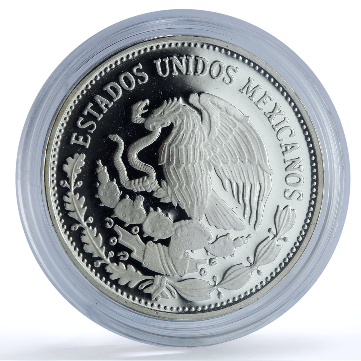 Mexico 50 pesos Football World Cup 1986 KM-504 Sports proof silver coin 1985 Mexico 50 pesos Football World Cup 1986 KM-504 Sports proof silver coin 1985