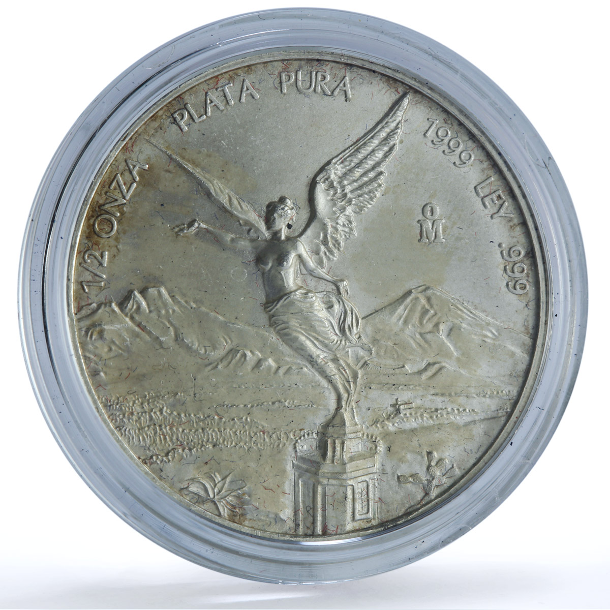 Mexico 1/2 onza Libertad Angel of Independence KM-612 Bullion silver coin 1999