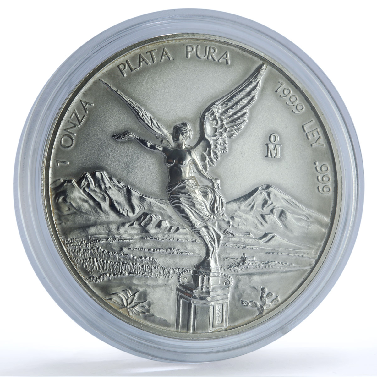 Mexico 1 onza Libertad Angel of Independence KM-613 Bullion silver coin 1999