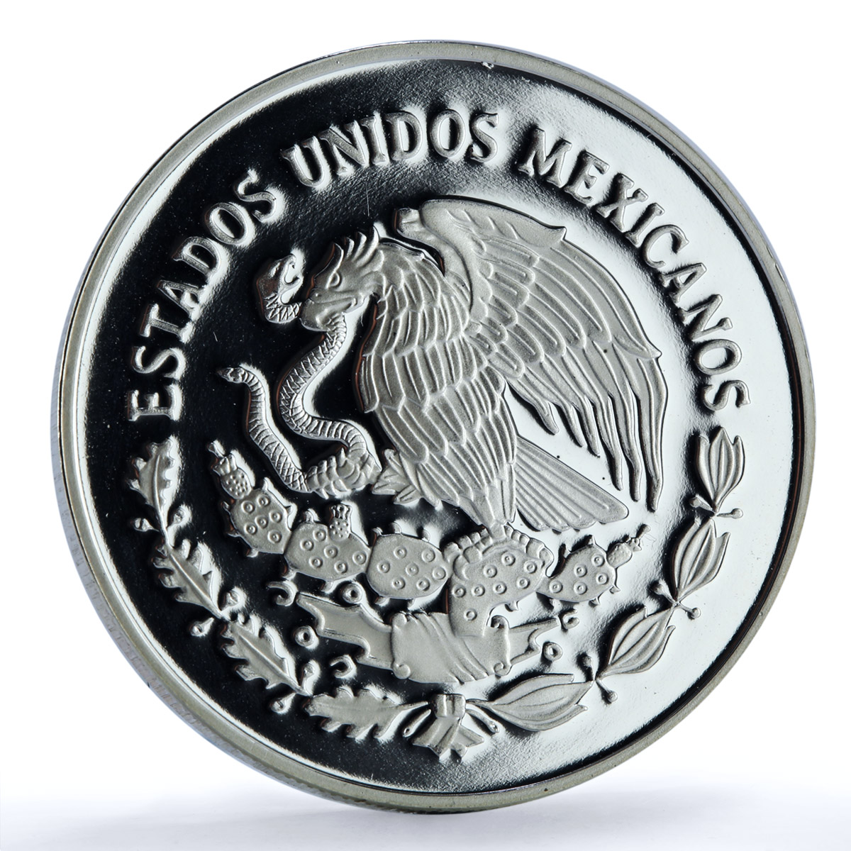 Mexico 5 pesos Cuauhtemoc KM-635 Navy School Ship Clipper proof silver coin 1999