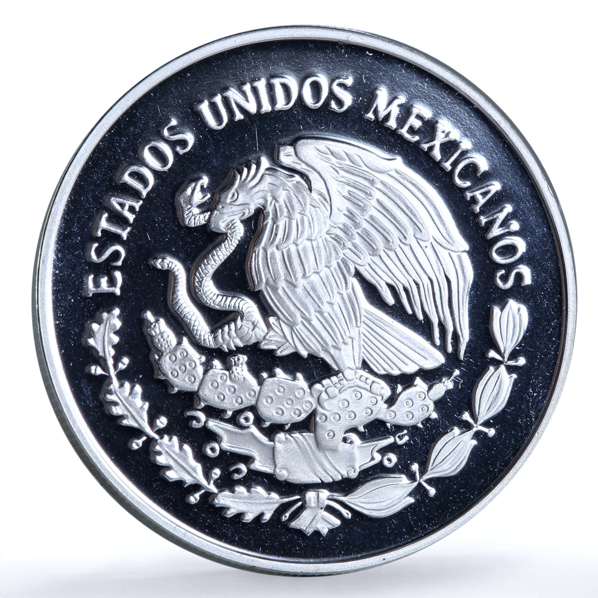 Mexico 5 pesos Cuauhtemoc KM-635 Navy School Ship Clipper proof silver coin 1999