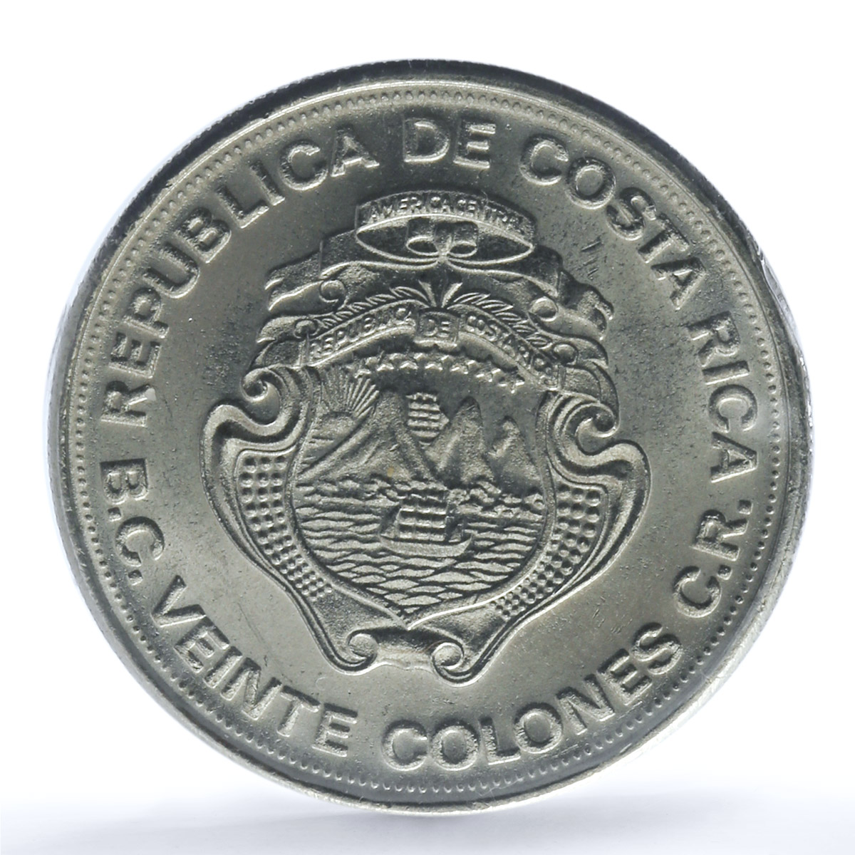 Costa Rica Various Set Central Bank KM-203 KM-204 KM-205 CuNi coins 1975