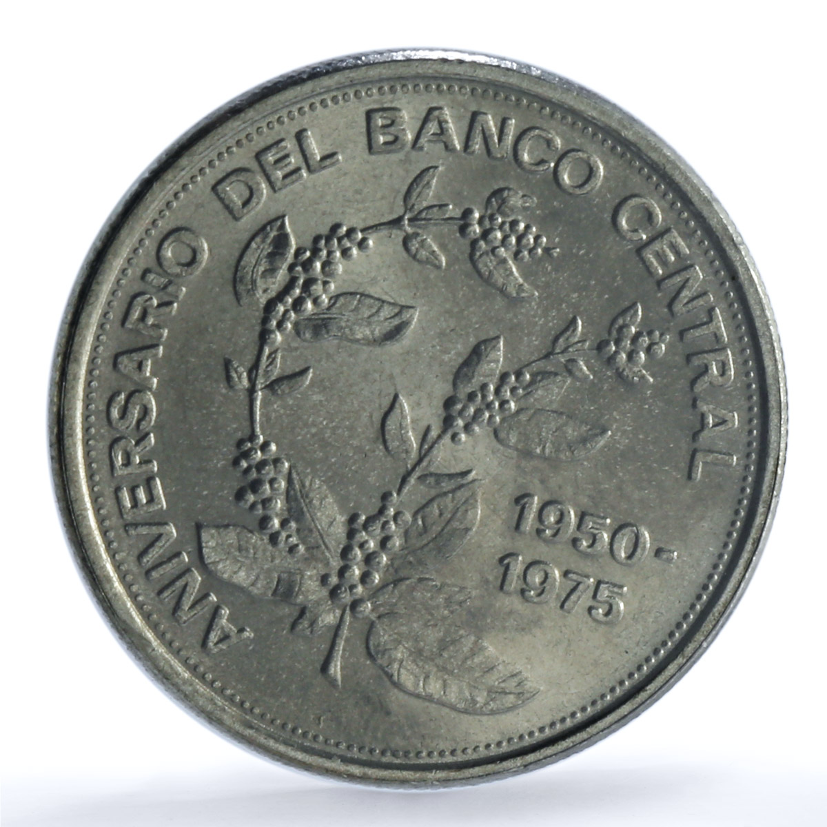 Costa Rica Various Set Central Bank KM-203 KM-204 KM-205 CuNi coins 1975