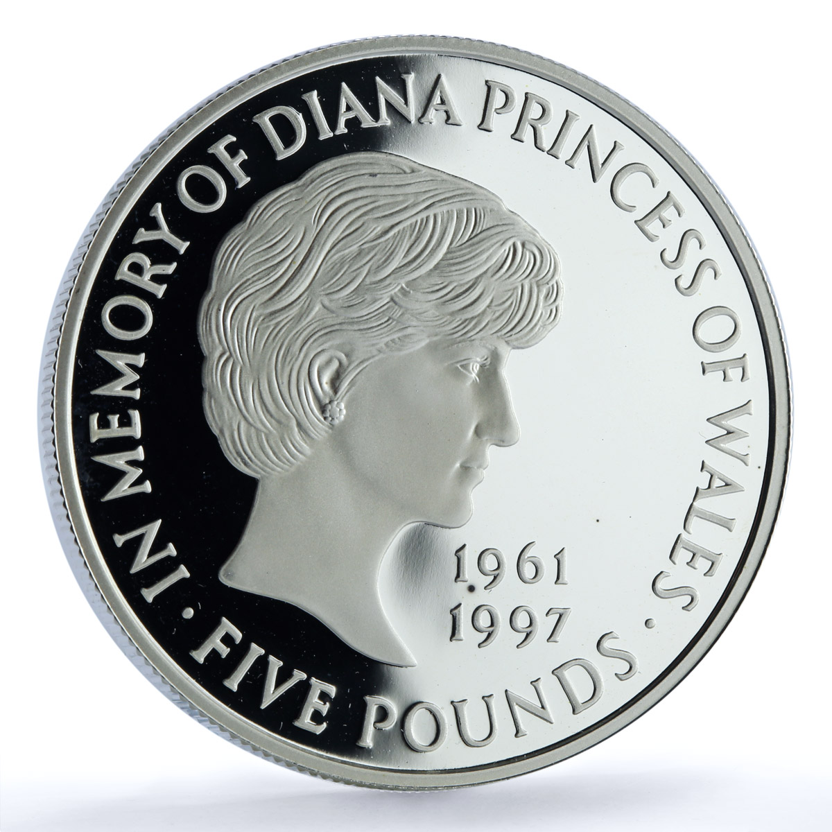 Great Britain 5 pounds Princess Diana Wales KM-997a proof silver coin 1999