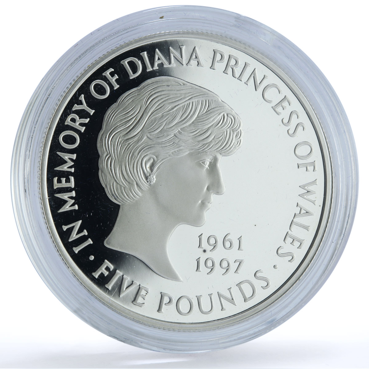 Great Britain 5 pounds Princess Diana Wales KM-997a proof silver coin 1999