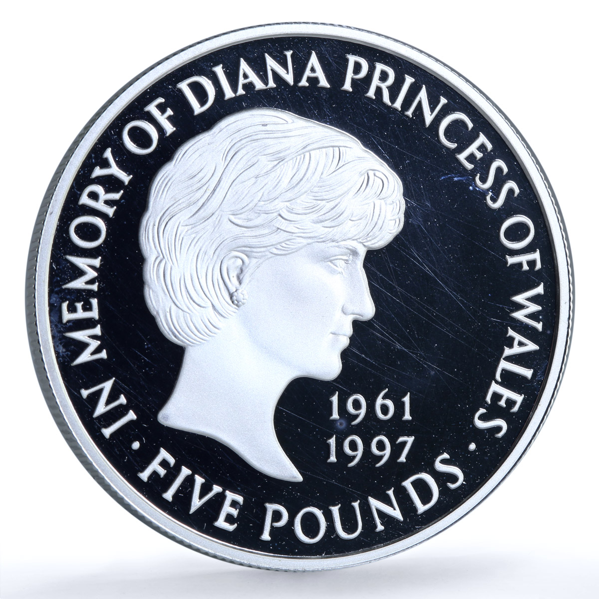 Great Britain 5 pounds Princess Diana Wales KM-997a proof silver coin 1999
