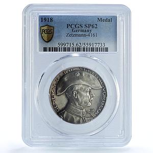 Germany Weimar East Africa Colonies Zetzmann-4161 SP 62 PCGS silver medal 1918