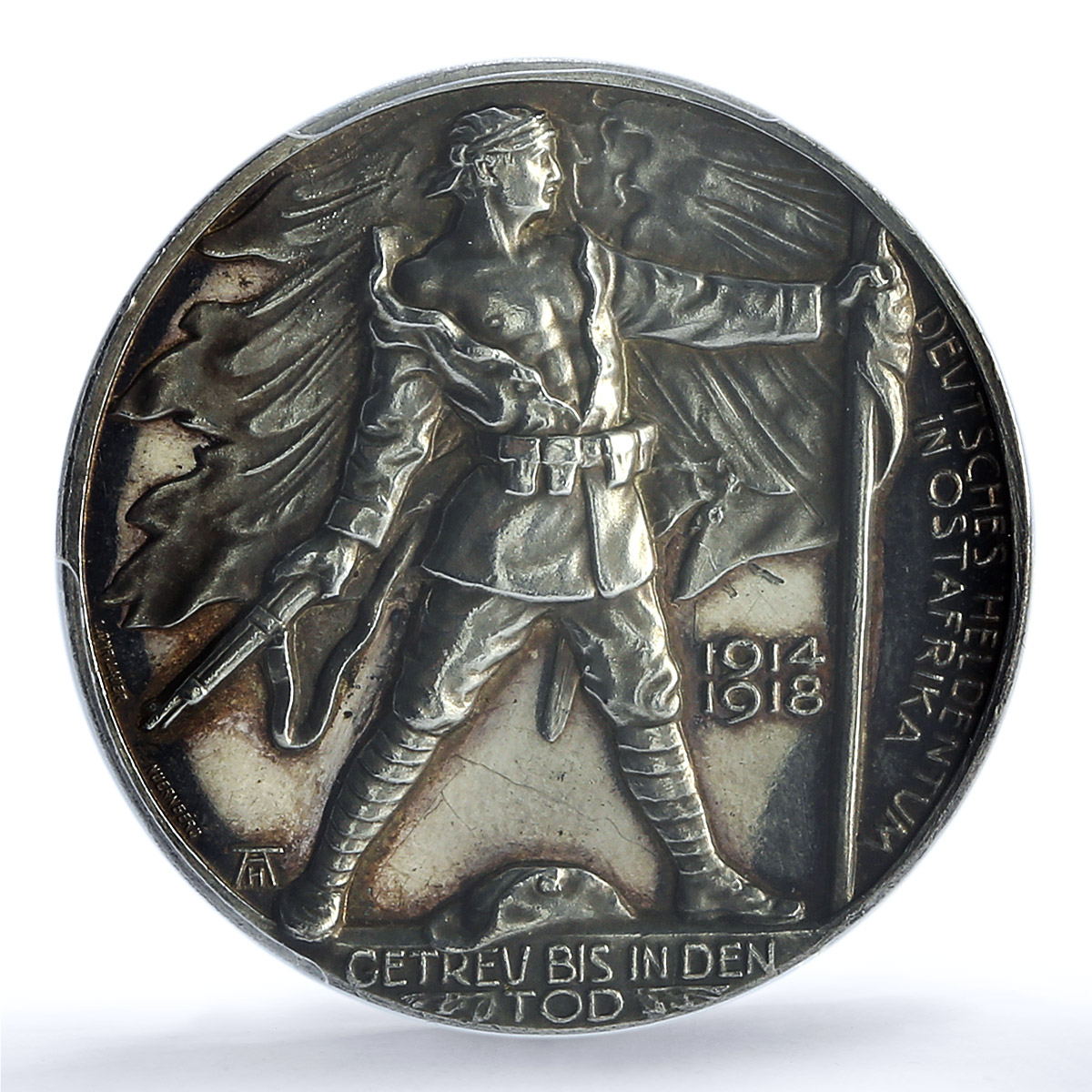 Germany Weimar East Africa Colonies Zetzmann-4161 SP 62 PCGS silver medal 1918