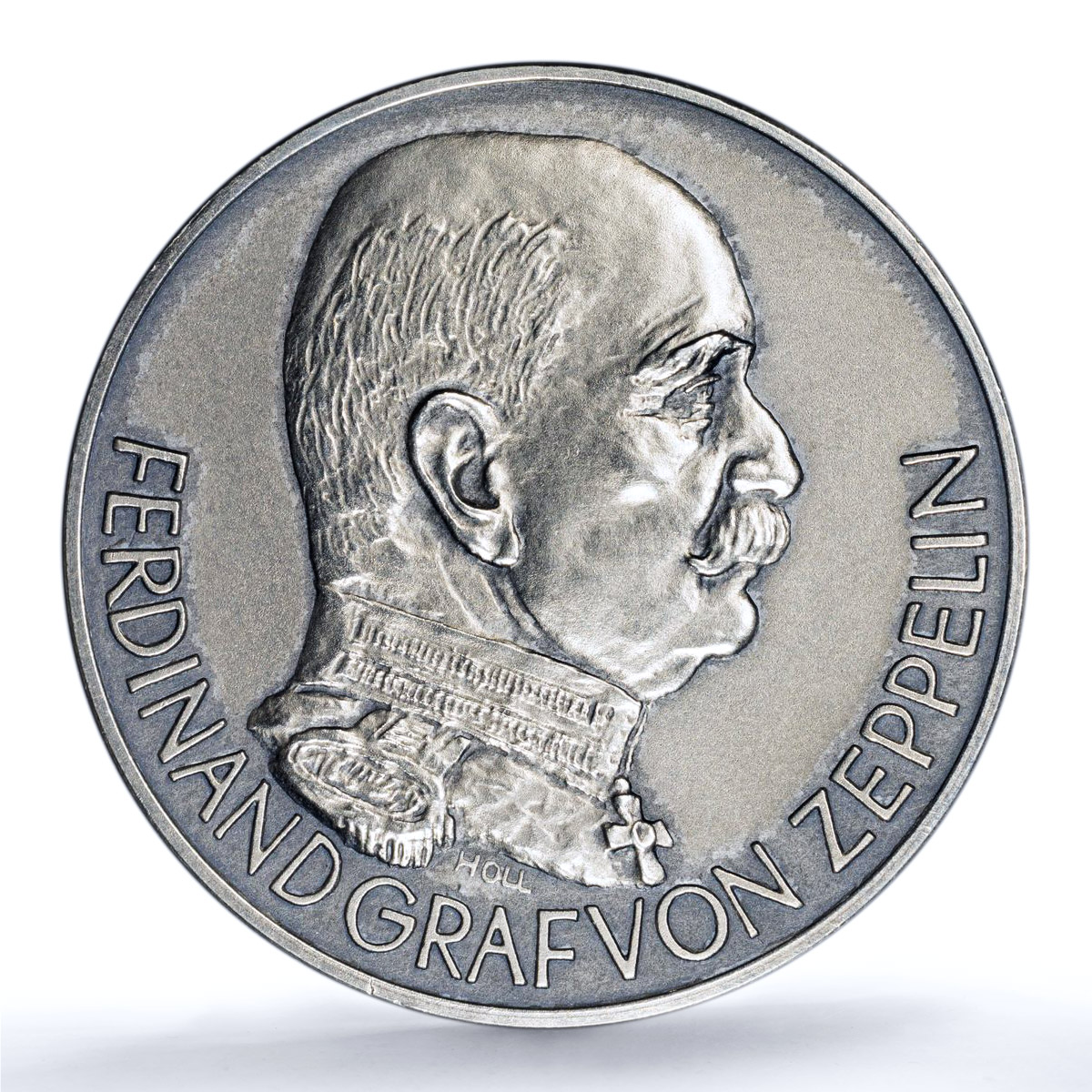 Germany Weimar Graf Zeppelin ZR III Kaiser-459 SP 63 PCGS silver medal 1924