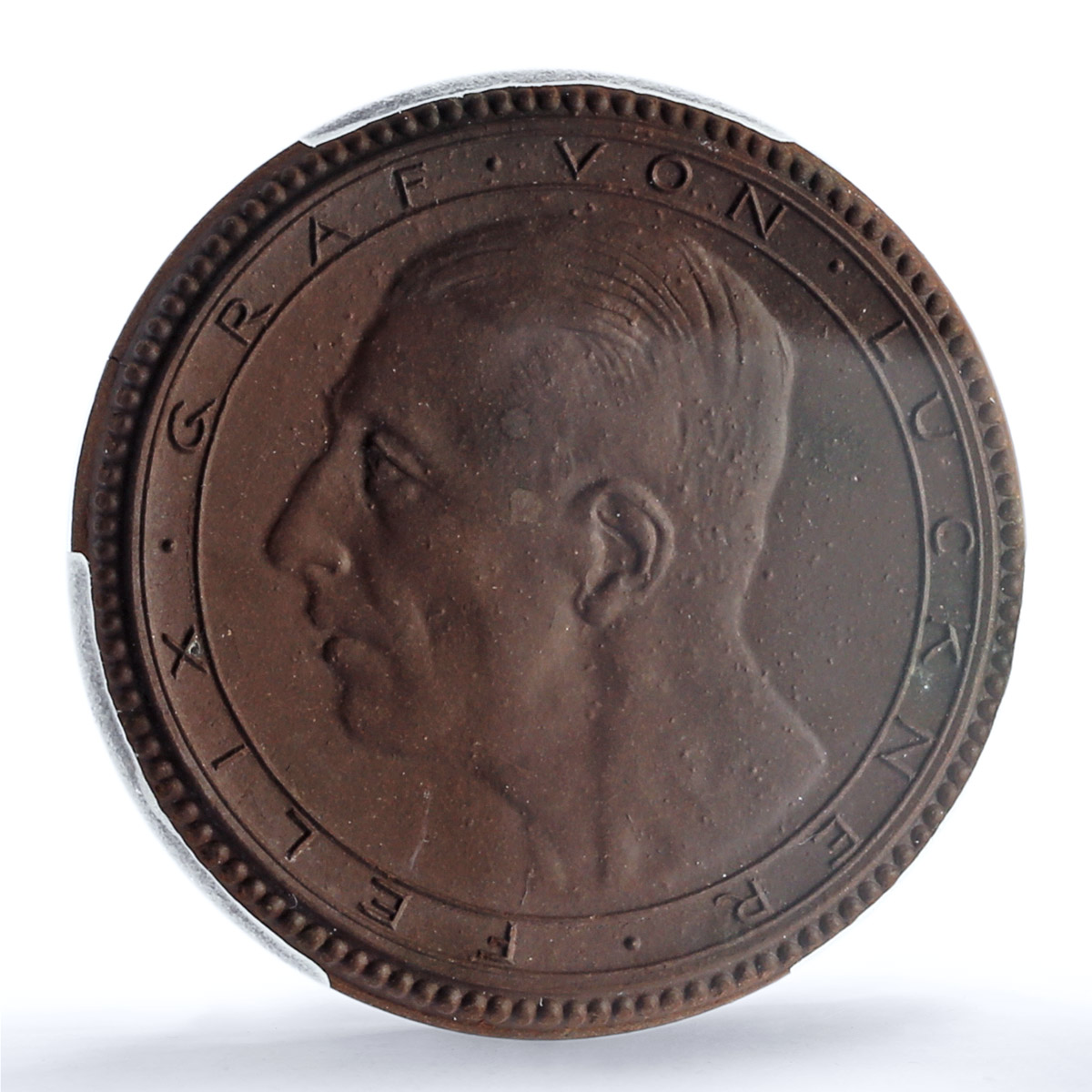 Germany Weimar Felix Luckner Scheuch-1052a Ship Clipper MS 63 PCGS medal 1923