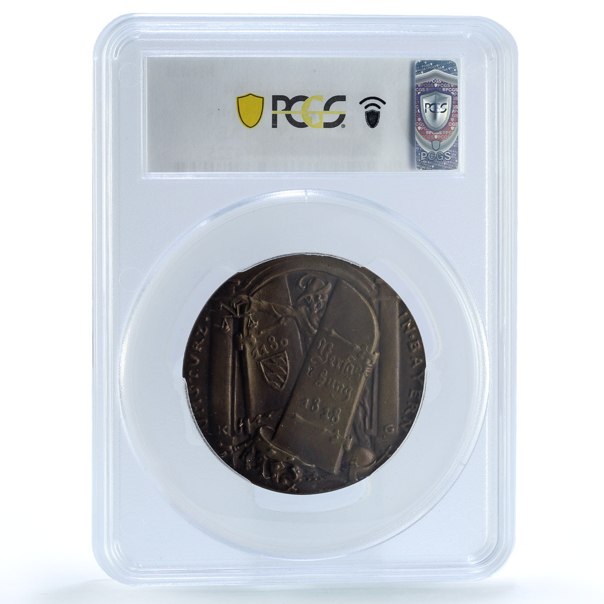 Germany Empire Kurt Eisner Bavaria Kienast-214 MS 64 PCGS bronze medal 1918