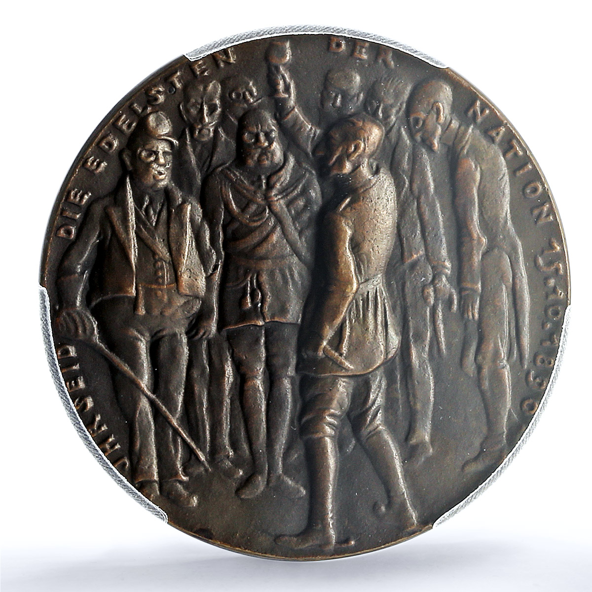 Germany Weimar Wilhelm II The Mourning Kienast-236 MS 63 PCGS bronze medal 1919