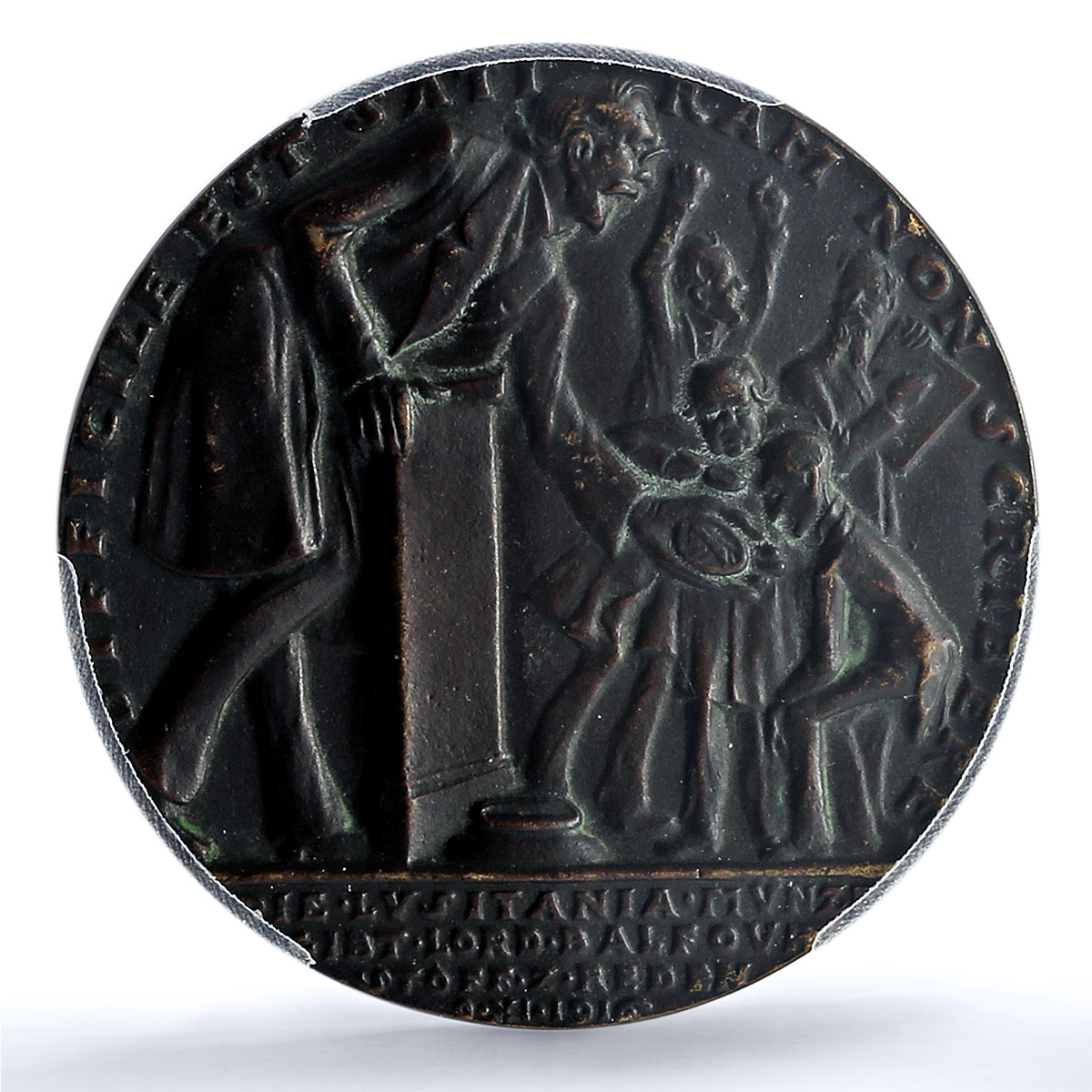 Germany Empire Swedish English Propaganda Kienast-156A MS 62 PCGS AE medal 1916