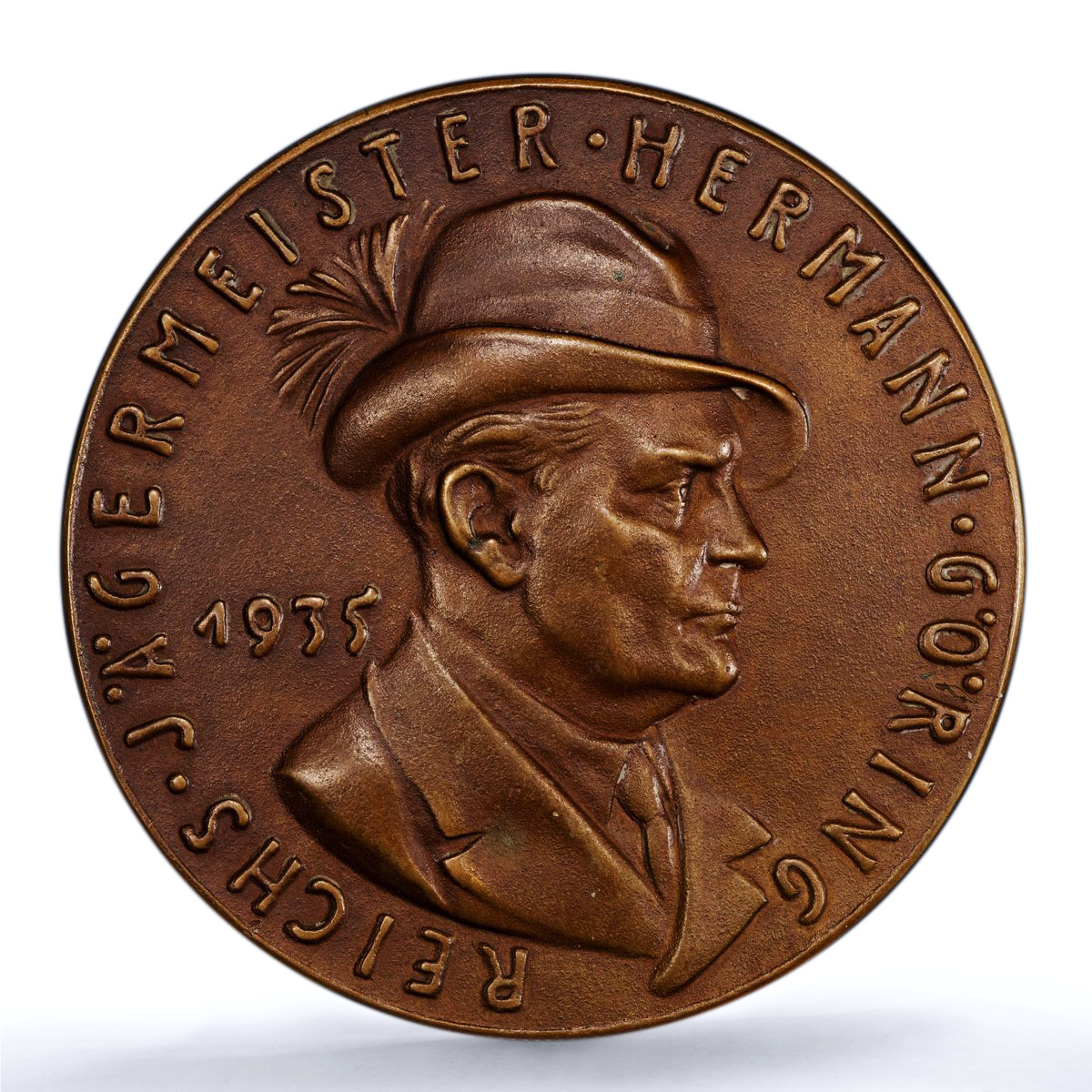 Germany Third Reich Hermann Goring Unicorn Obv Kienast-505 MS 64 PCGS medal 1935