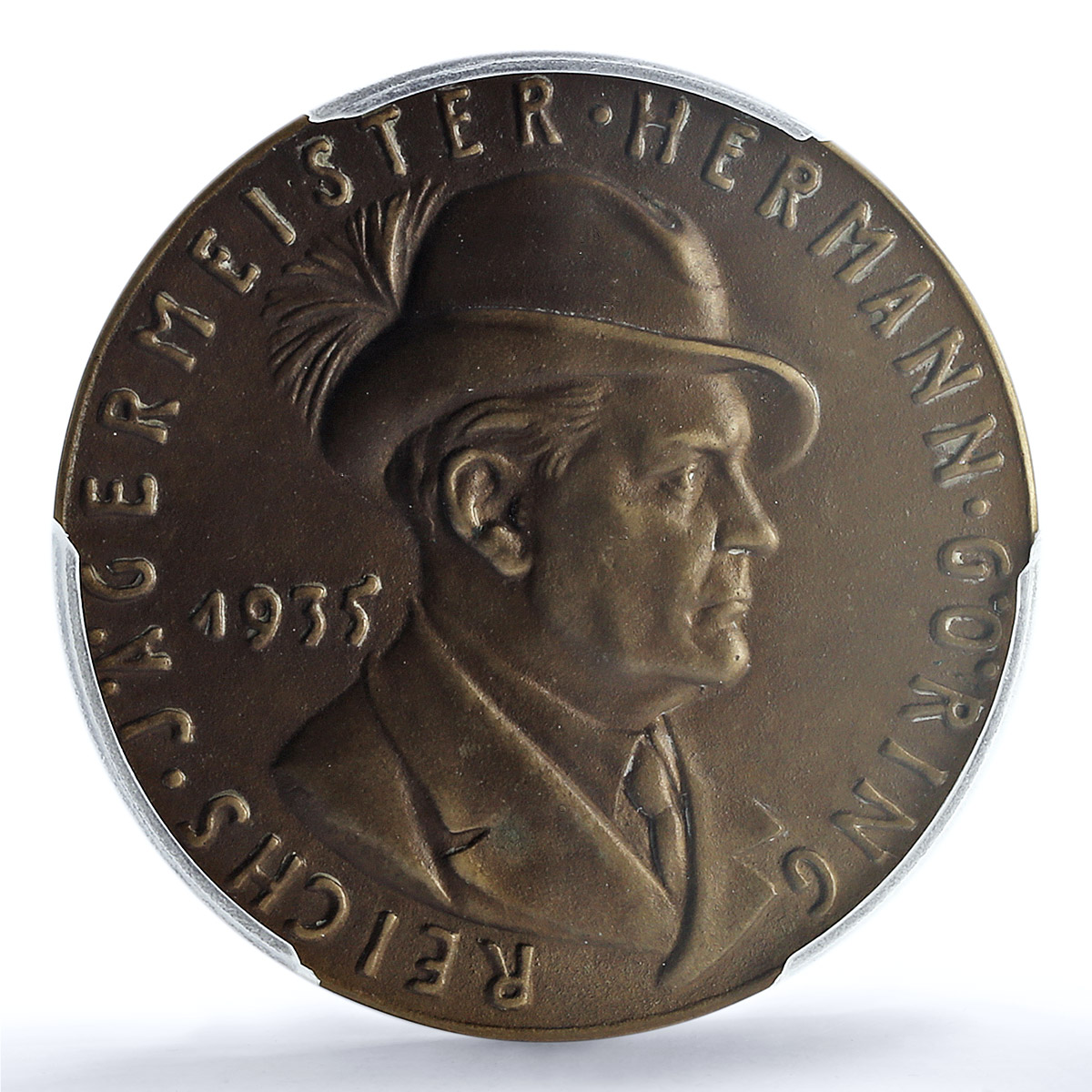 Germany Third Reich Hermann Goring Unicorn Obv Kienast-505 MS 64 PCGS medal 1935
