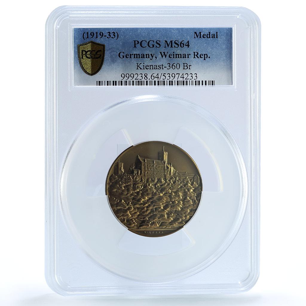 Germany Weimar Chamber Commerce Kienast-360 Castle MS 64 PCGS bronze medal ND