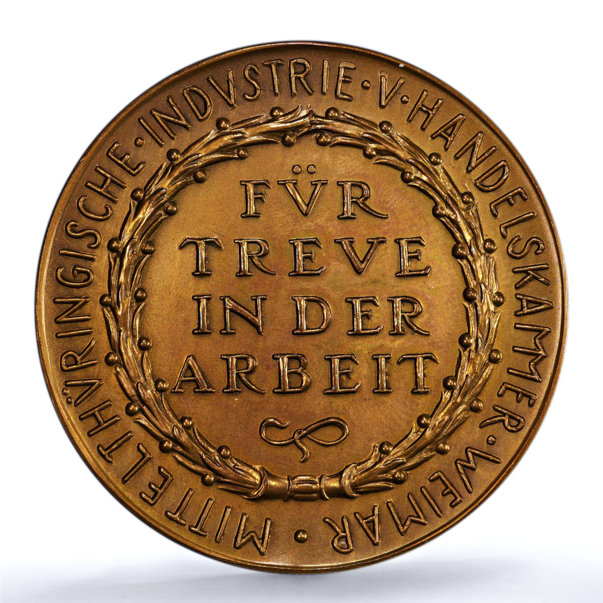 Germany Weimar Chamber Commerce Kienast-360 Castle MS 64 PCGS bronze medal ND