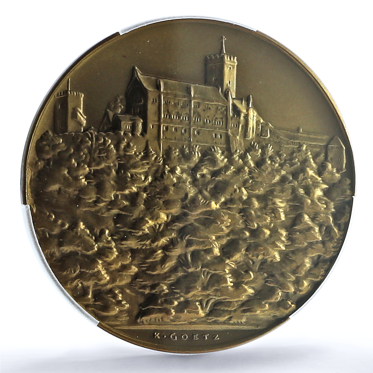 Germany Weimar Chamber Commerce Kienast-360 Castle MS 64 PCGS bronze medal ND