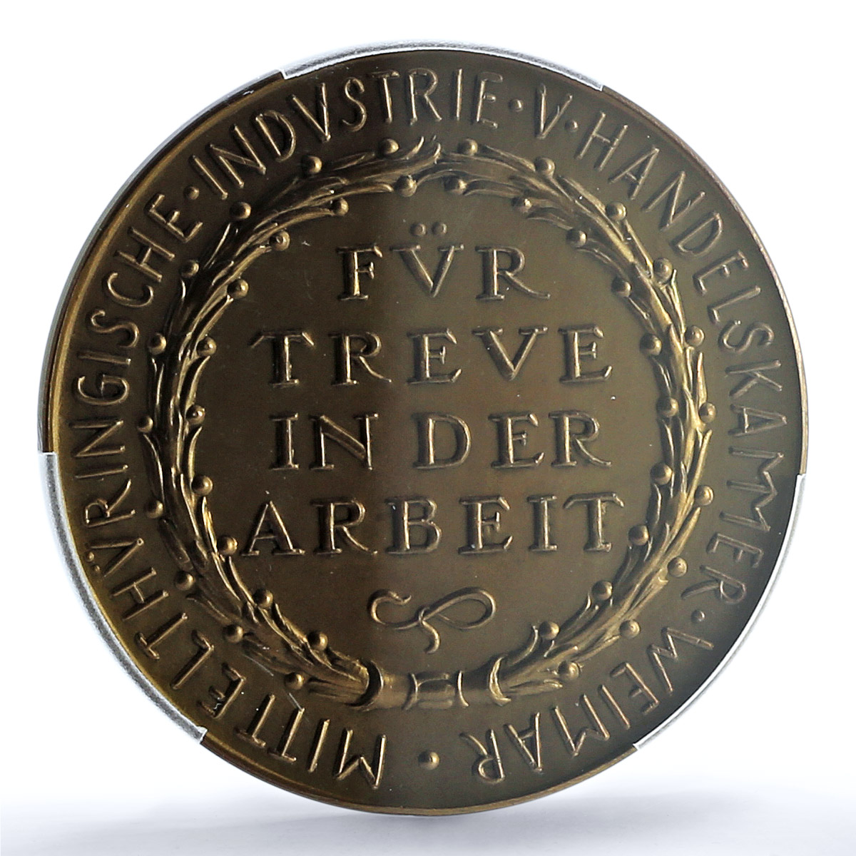 Germany Weimar Chamber Commerce Kienast-360 Castle MS 64 PCGS bronze medal ND