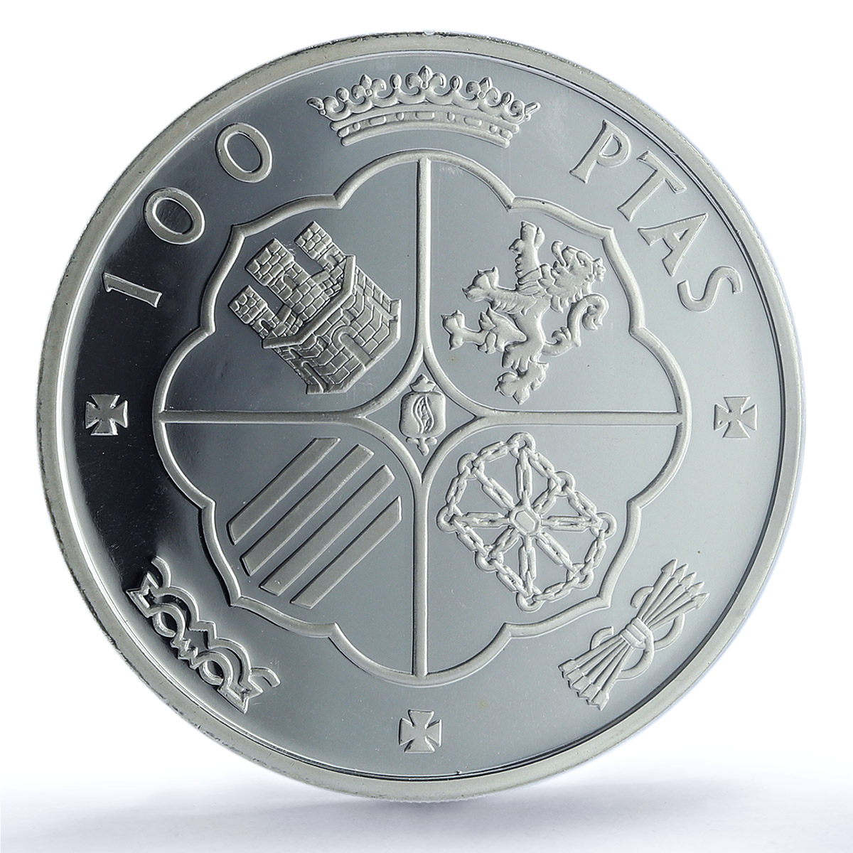 Spain Francisco Franco 100 Pesetas Restrike Replica 1966 SP70 PCGS Ag token 2020