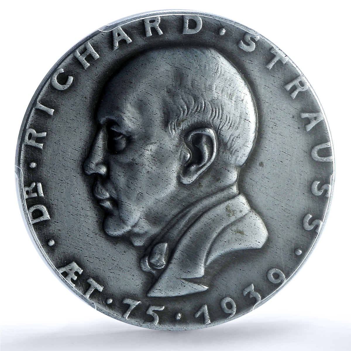 Germany Third Reich Richard Strauss Kienast-557 Composer MS61 PCGS Zn medal 1939