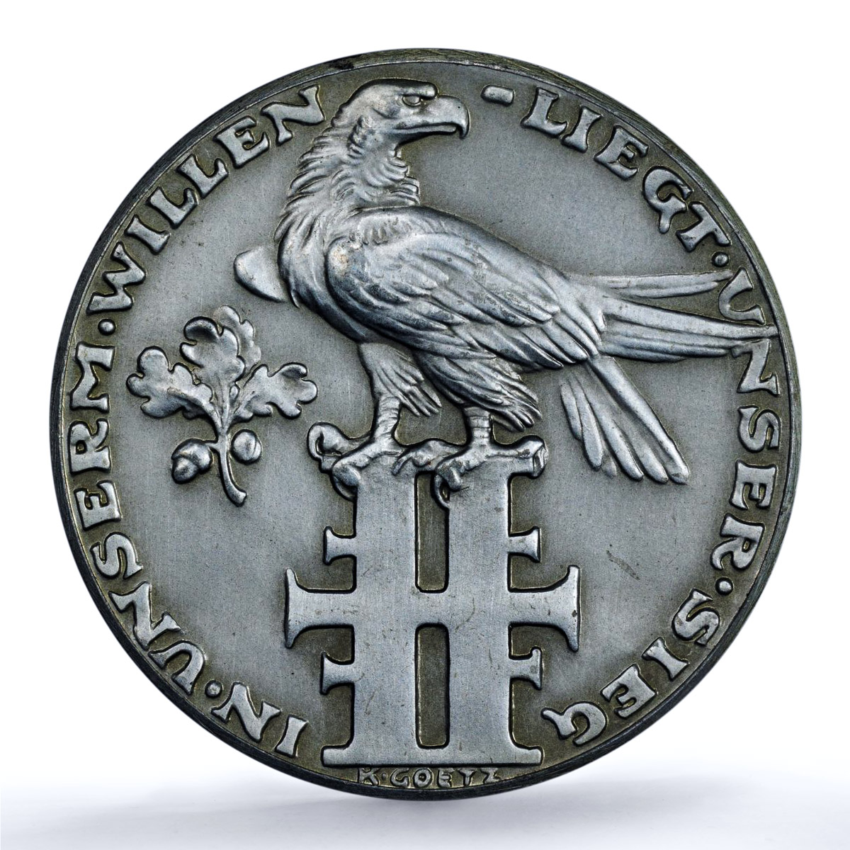 Germany Weimar Friedrich Ludwig Jahn Kienast-412 MS 63 PCGS zinc medal 1928